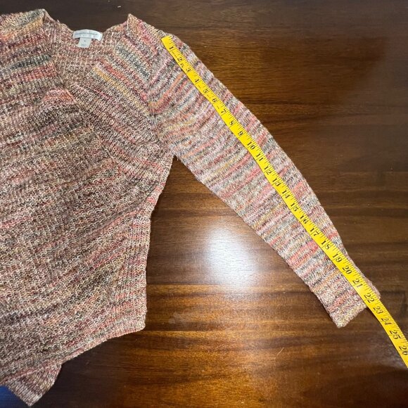 Vintage Asymmetric Knit Sweater Granola Nature Speckled Boho Whimsigoth Indie M - Picture 11 of 11